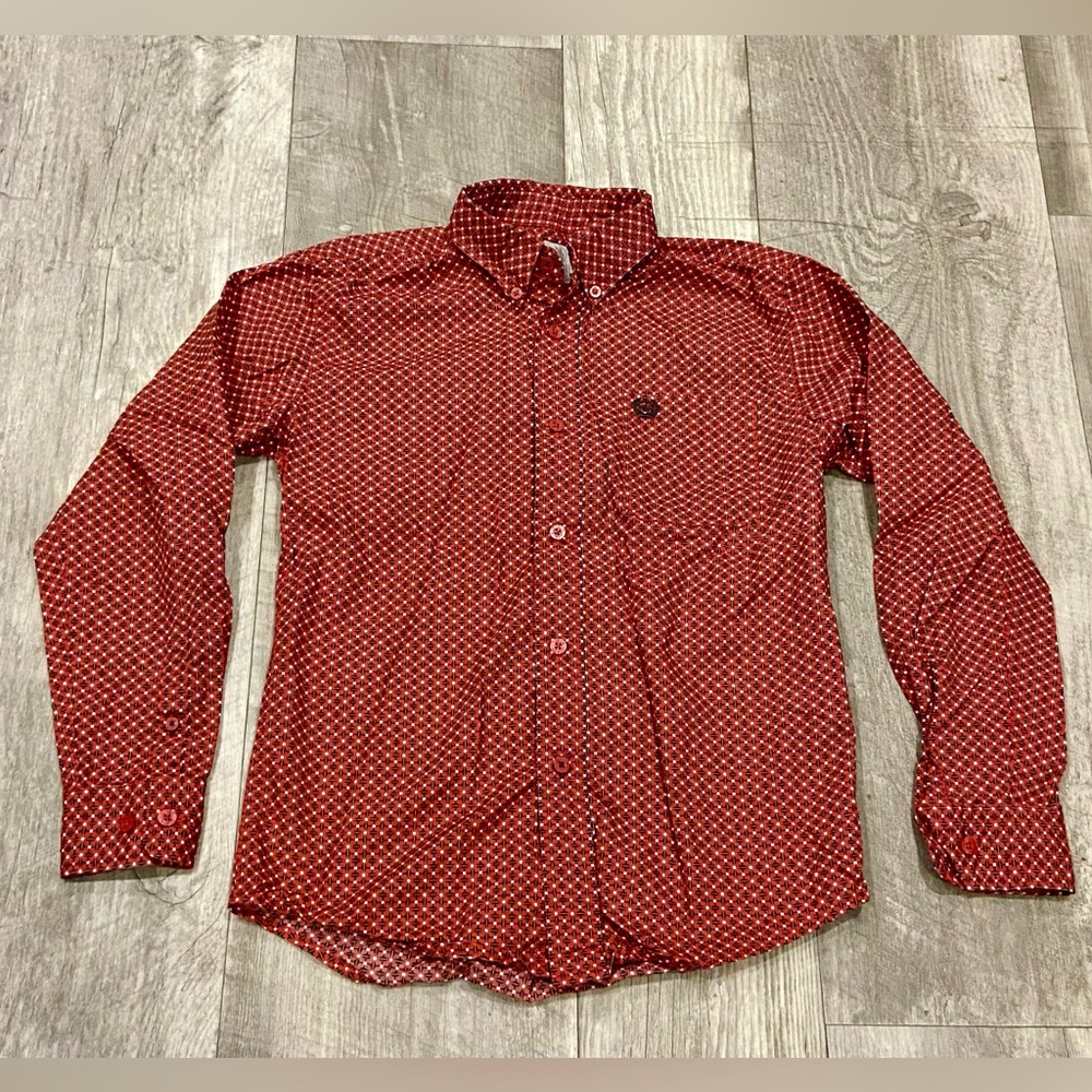 Cinch Boys Button Down Western Rodeo Shirt